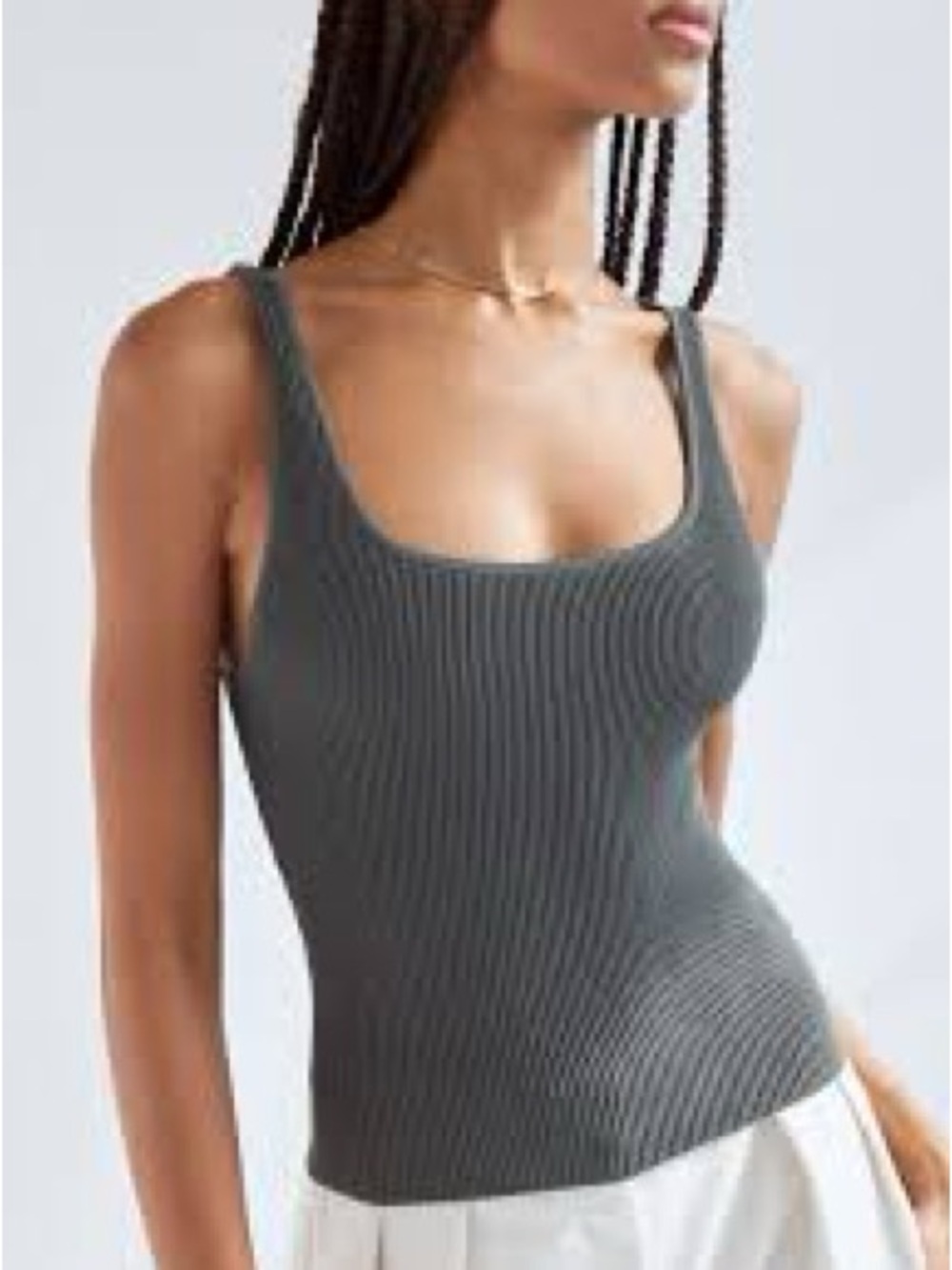 Aritzia Babaton Sculpt Knit Squareneck Tank - Picture 3 of 11